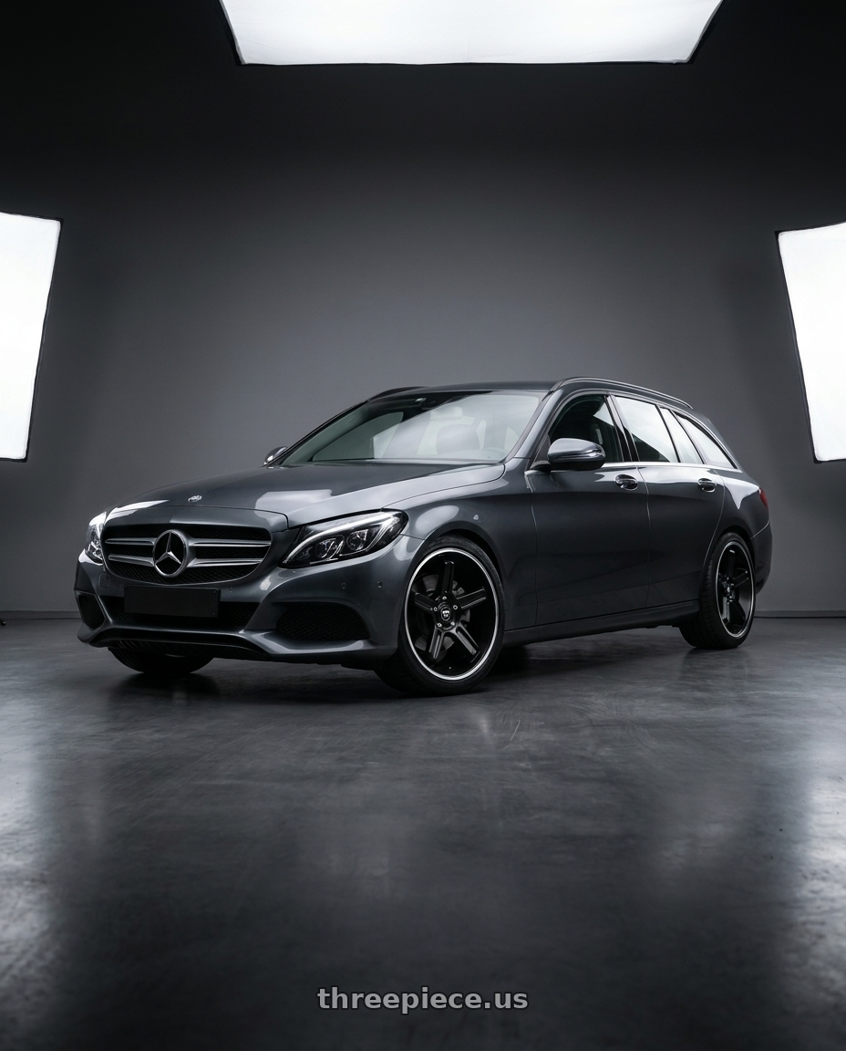 2015 C200 Estate with Motegi MR122 4X100/4X114.3 18X9 +45 SATIN BLACK W/ MACHINED STRIPE wheels