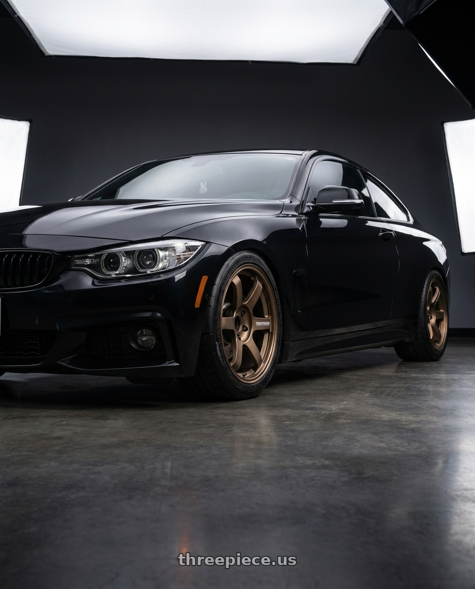 2014 BMW F32 435i with Volk Racing TE37 Saga S-Plus 5x114.3 18x9.0 +35 Bronze wheels