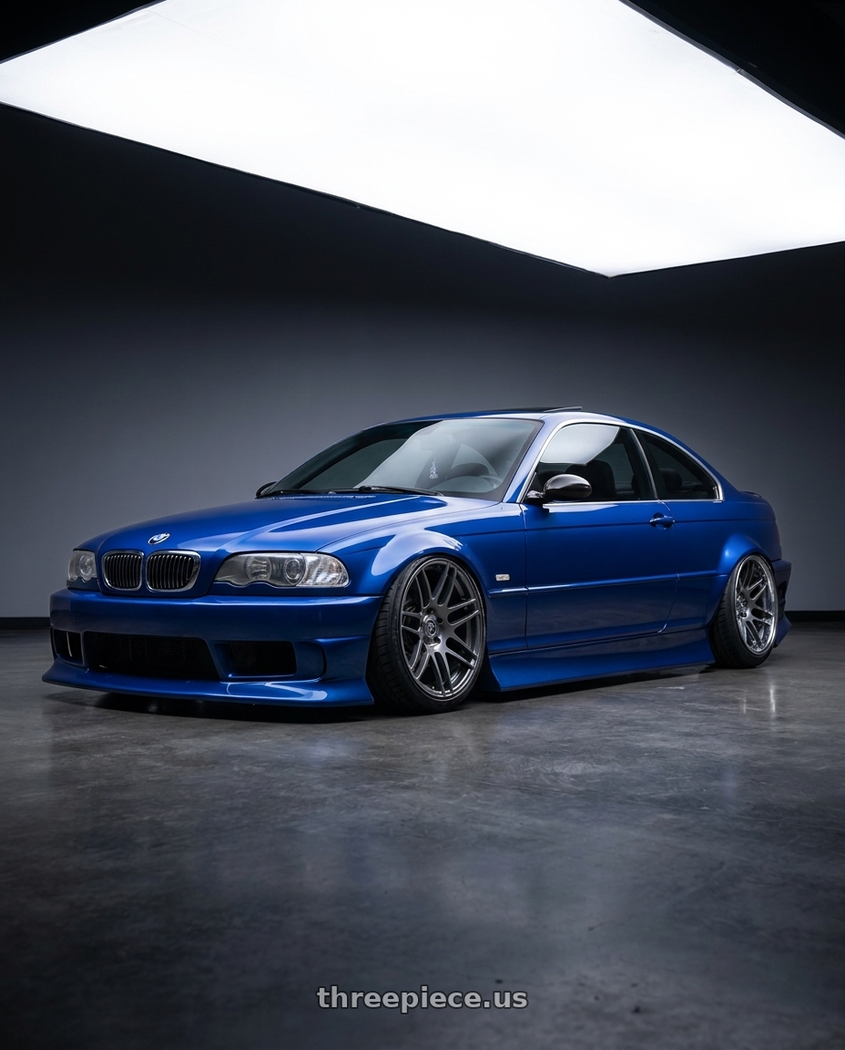 2005 bmw 330i with Forgestar F14 5x120.65 19x9.5 +50 Gloss Anthracite wheels