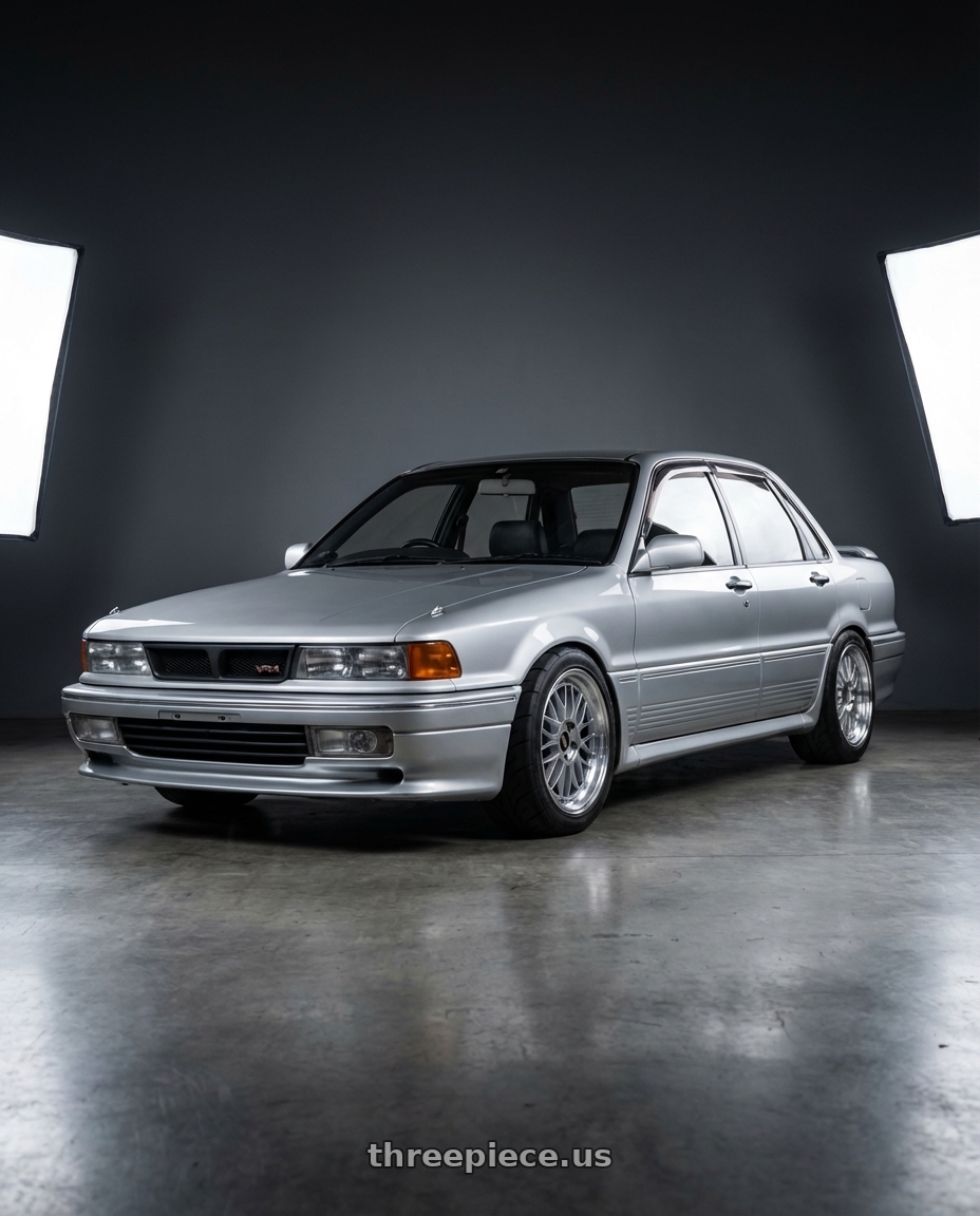 1990 Galant VR4 with BBS LM 5x120 17x8.0+40 Diamond Silver wheels