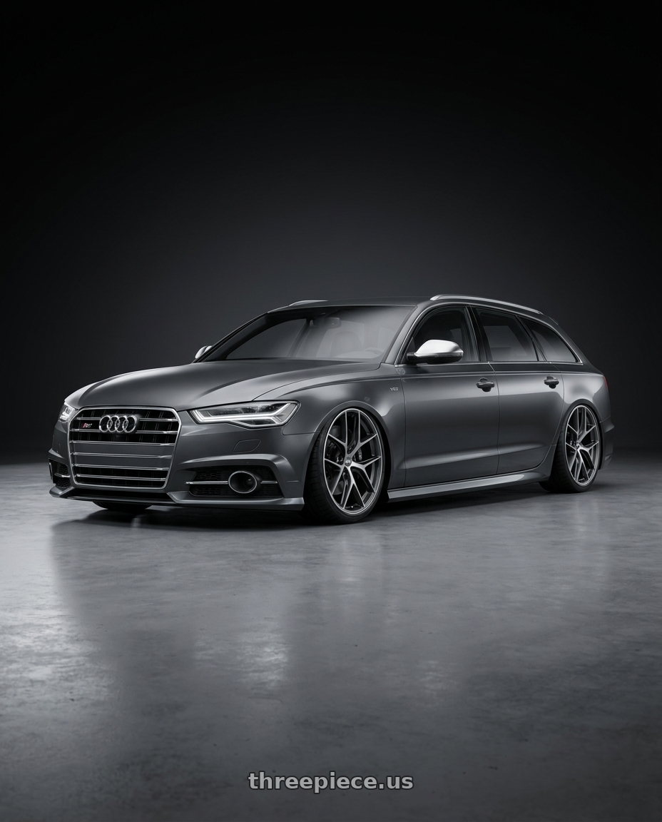 2016 Audi S6 C7 with BBS CC-R 5x112 20x9.0+25 Graphite w/ Diamond Cut Face wheels
