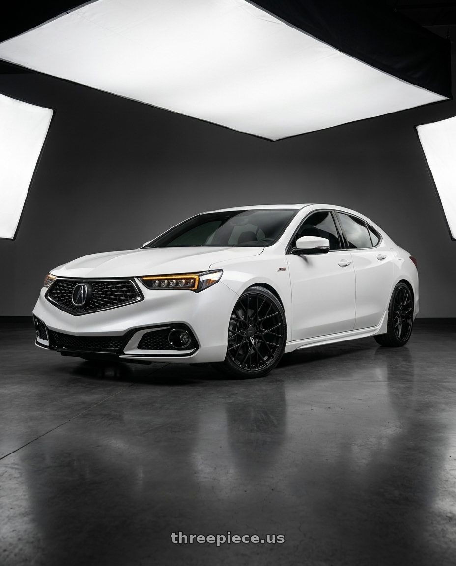 2018 Acura TLX with TSW SEBRING 5X114.3 19X8.5 +40 MATTE BLACK wheels