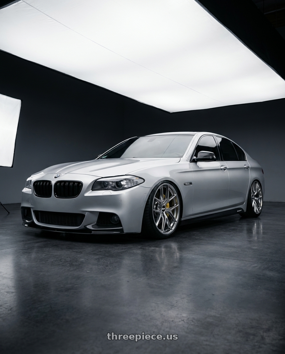 2012 BMW 550i with BBS CI-R 5x120 20x11.5 +52 Ceramic Polished Rim Protector wheels