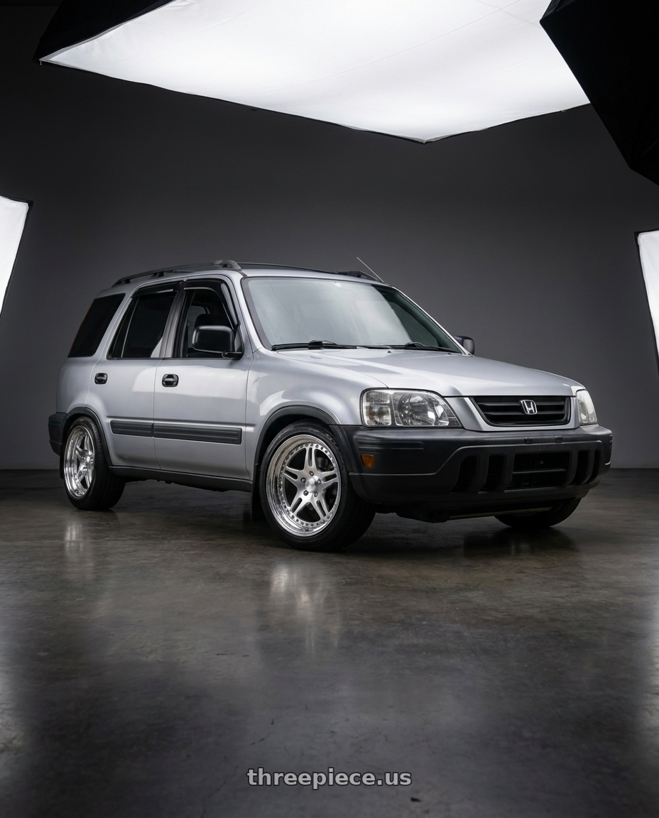 2000 Honda crv with CCW SA52 5x114.3 16x7.5 +45 Polished wheels