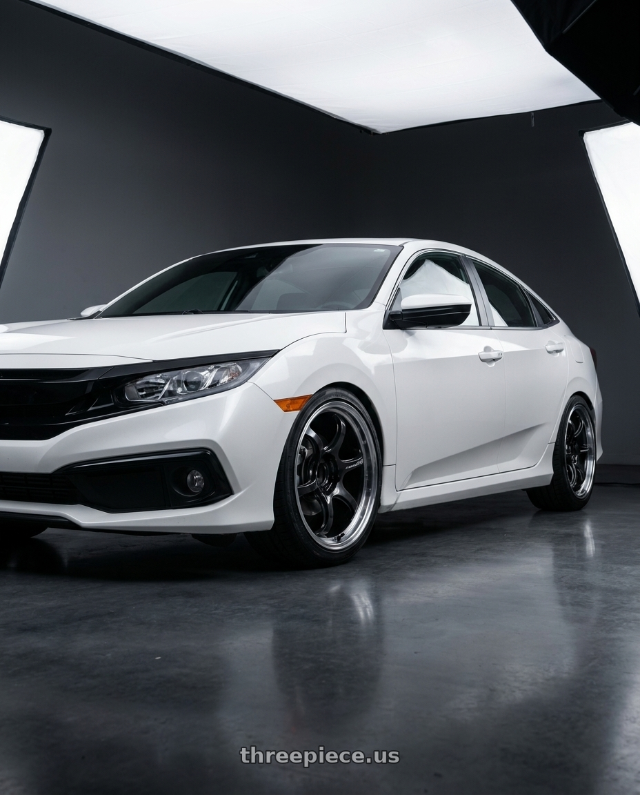 2019 Honda Civic Sport with Advan Racing RG-D2 5x114.3 18x8.5 +37 MACHINING & BLACK GUNMETALLIC wheels