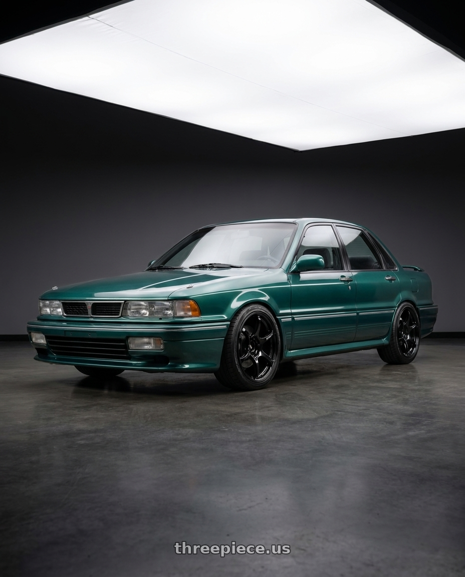 1990 Galant Vr4 with Advan RGIII 4x100 18x7.0+42 Gloss Black wheels