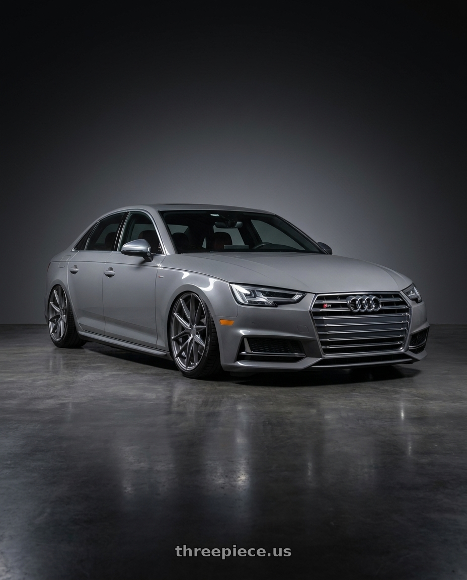 2023 Audi S4 B9 with Niche 1PC M116 MISANO 5X112 20X9 +32 MATTE GUN METAL wheels