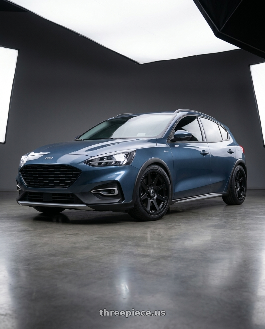 2023 FORD FOCUS ACTIVE with Icon Alloys REBOUND PRO 5x114.3 17x8.5+0 Satin Black wheels