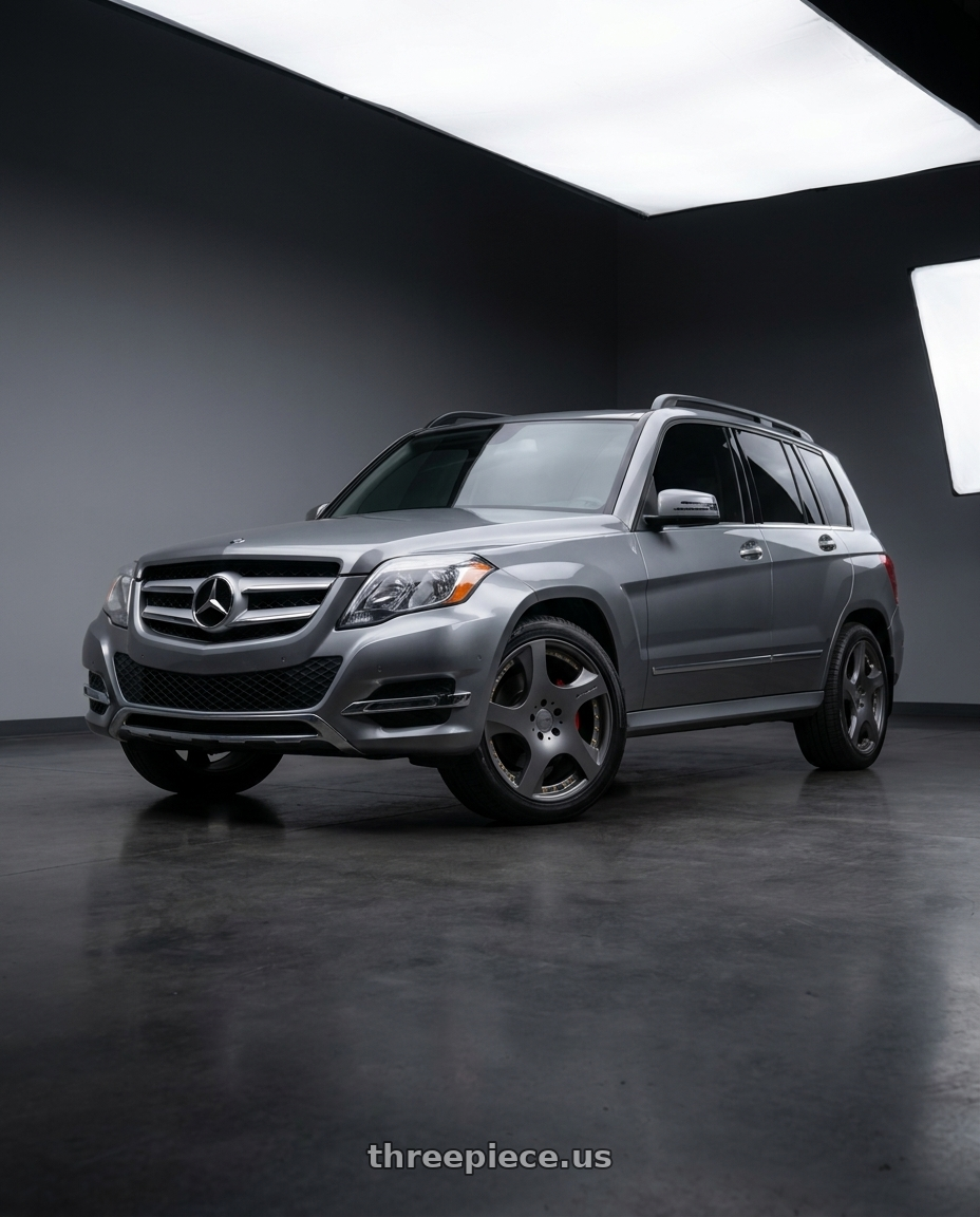 2015 Mercedes Benz GLK350 4MATIC with MRR VP3 5x112 20x9  +38 Matte Gun Metal Graphite wheels
