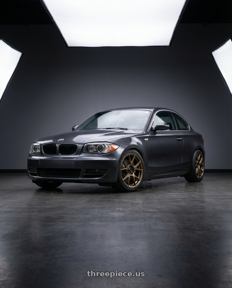 2012 BMW 1 Series E82 with Konig Ampliform 5x120 18x8.5+32 Gloss Bronze wheels