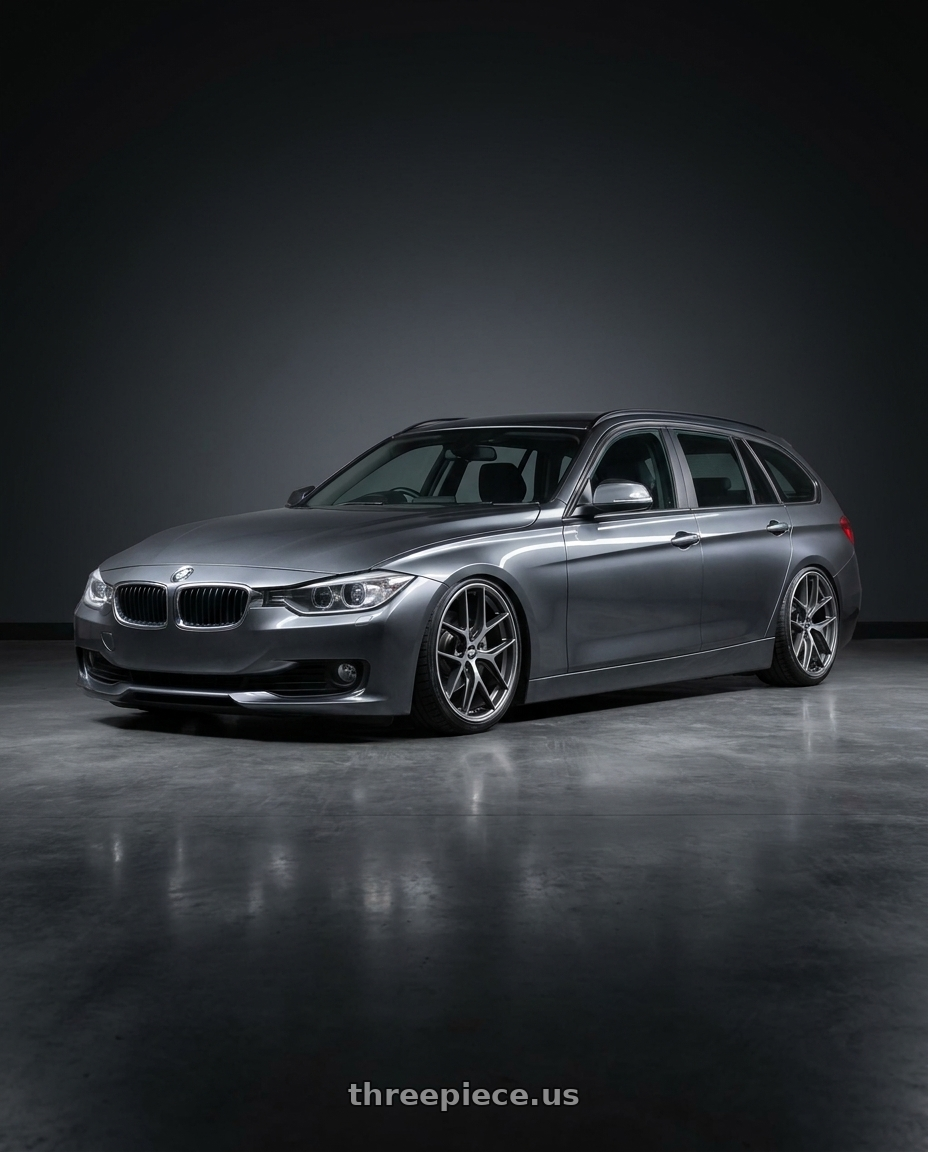 2016 BMW 3 Series F30 with BBS CC-R 5x120 19x9.0+26 Graphite w/ Diamond Cut Face wheels