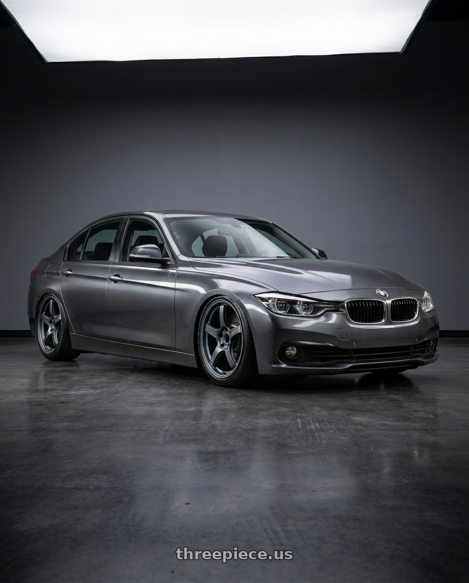 2018 Bmw 320D with Gram Lights 57CR 5x112 19x10.5+22 Gunblue II wheels