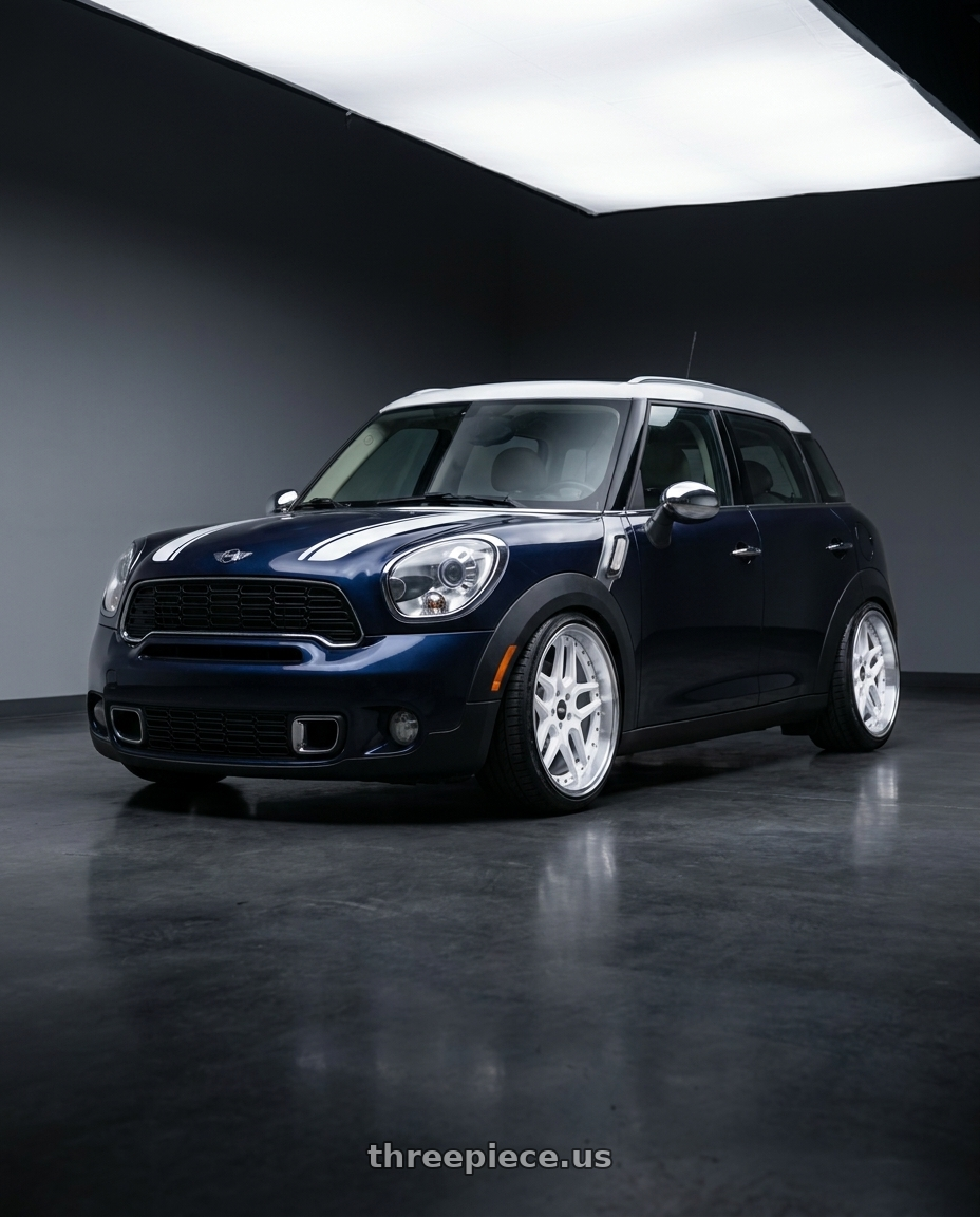 2012 Mini Countryman with ESR Wheels CS SERIES CS15 5x108 19x10.5 +22 Gloss White wheels