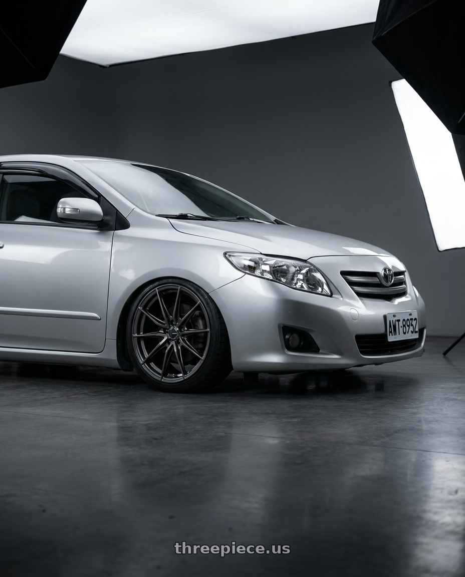 2010 toyota altis with Enkei DRACO 5x114.3 17x7.5+38 Anthracite wheels