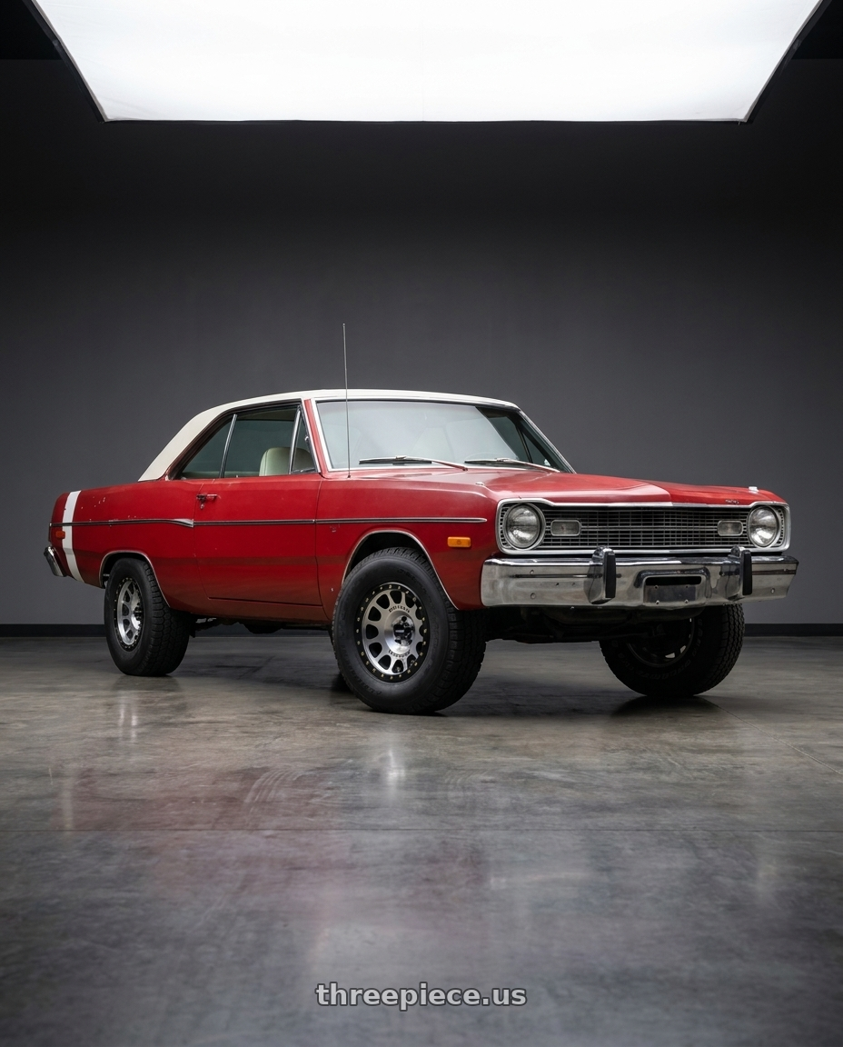 1975 Dodge dart slinger with Method MR105 Beadlock 17x9 -38mm Offset 5x5 71.5mm CB Machined w/Matte Black Ring Wheel - MR10579050338B wheels
