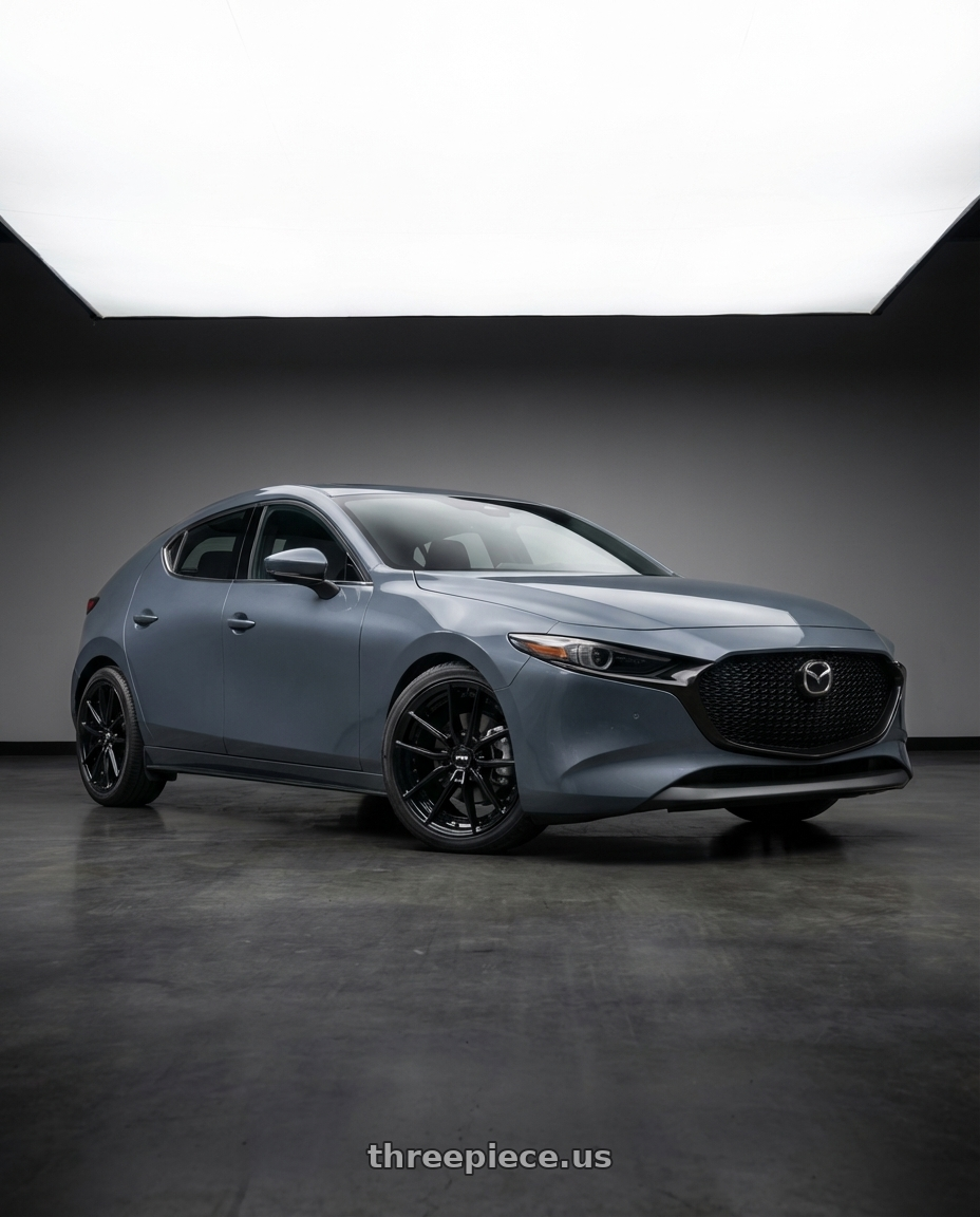 2023 Mazda Mazda3 Turbo with Niche 1PC M223 DFS 5X114.3 18X8 +30 GLOSS BLACK wheels