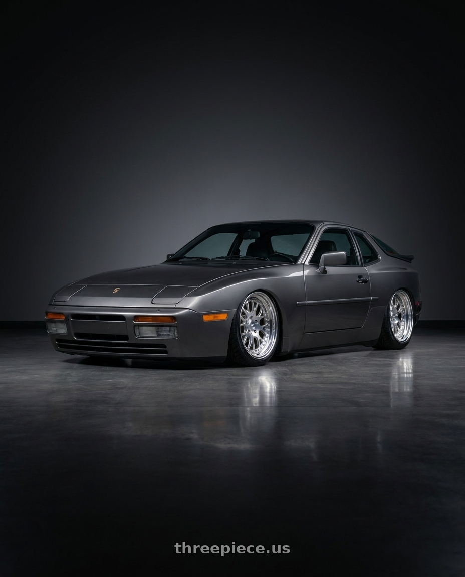 1986 Porsche 944 turbo with CCW CZ14 5x130 17x10 +12 Polished wheels