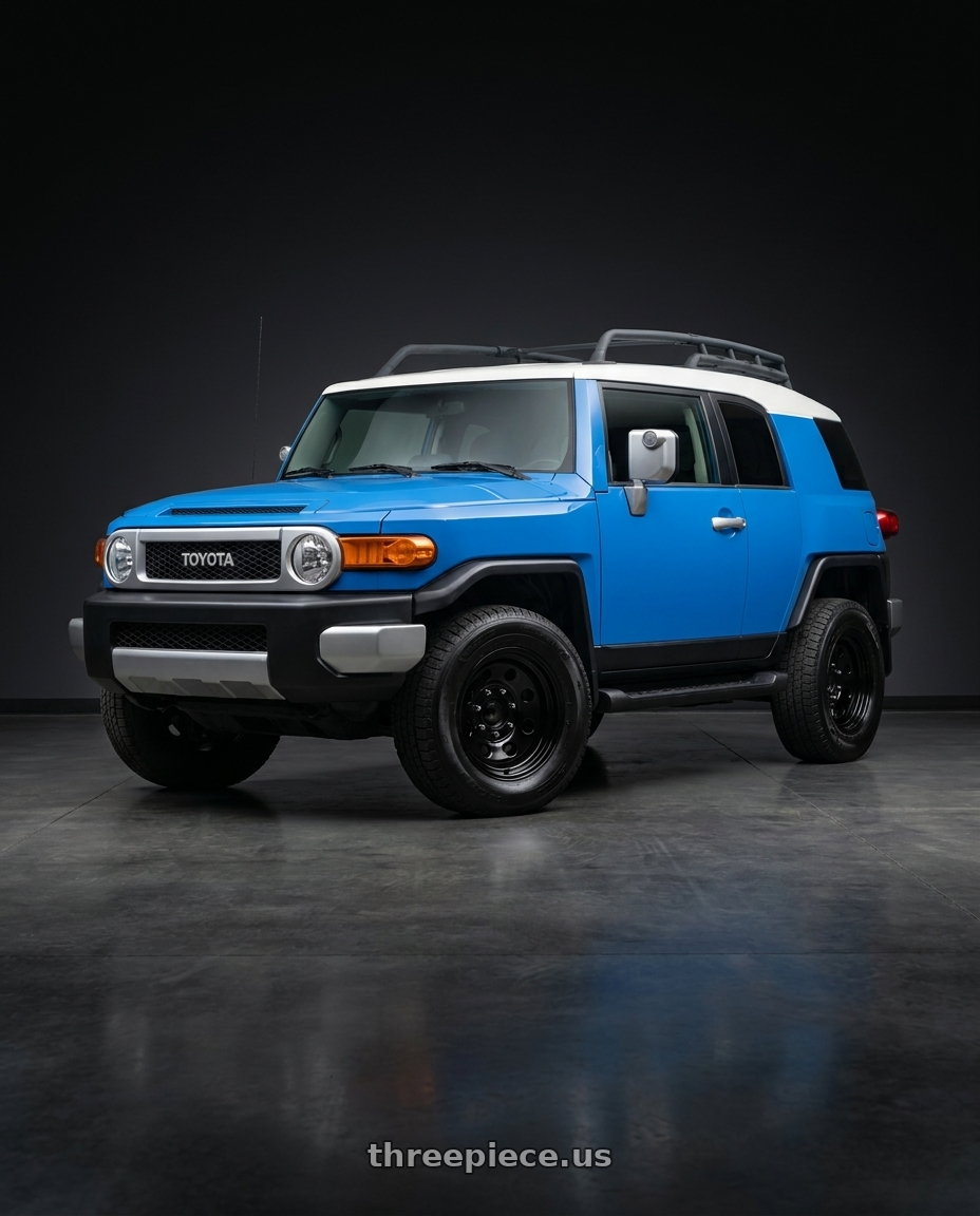2007 Toyota FJ Cruiser with Vision HD 85H 6x139.7 17x9-12 Gloss Black wheels