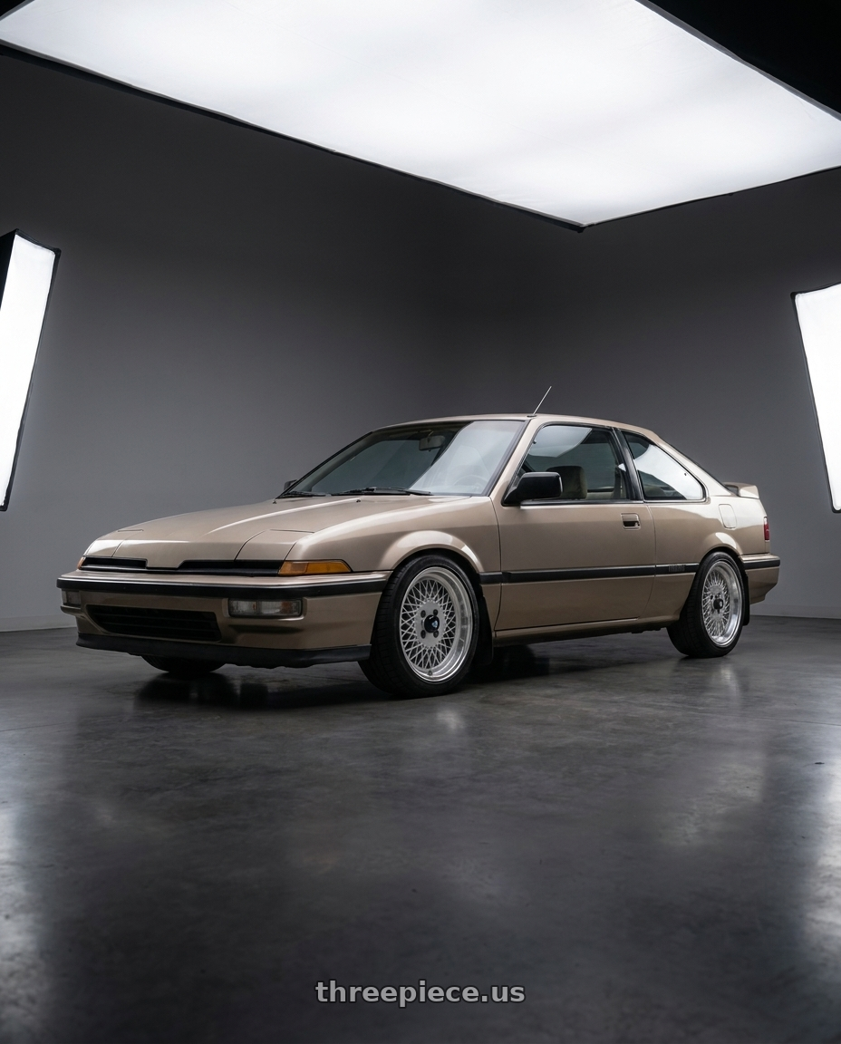 1988 Acura Integra with Enkei Enkei92 Classic Line 4x100 15x7+38 Silver wheels