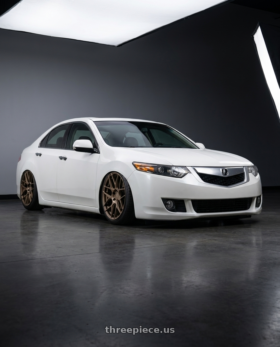 2013 Acura TSX with Aodhan AFF2 5x114.3 19x8.5+35 Matte Bronze wheels