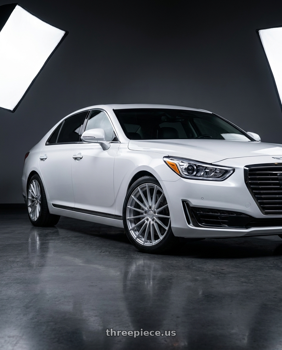 2018 genesis g90 ultimate with TSW TW005 GOODWOOD 5X114.3 20x10.5 +40 HYPER SILVER wheels