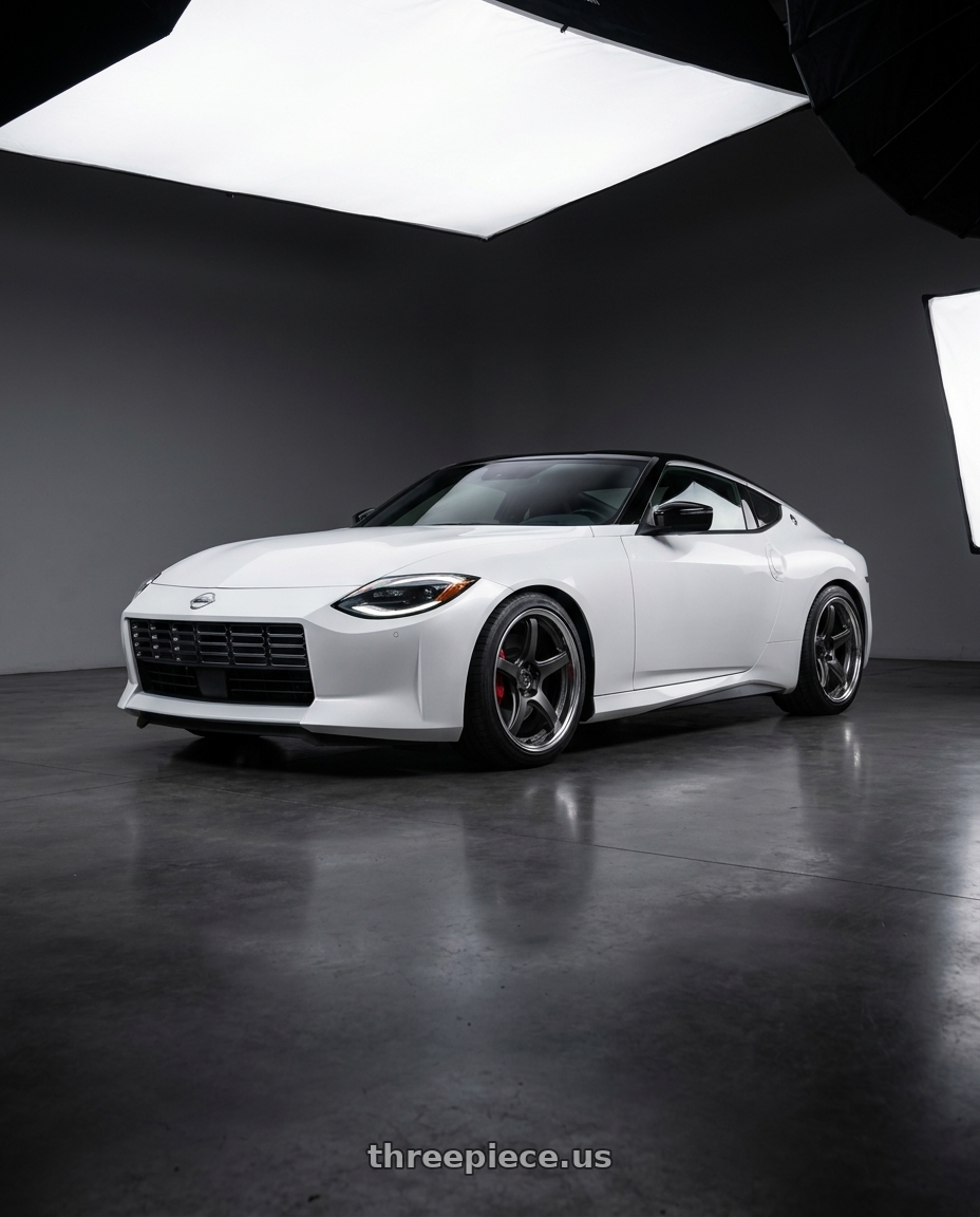 2024 Nissan z performance with Work T5R 2P 5x114.3 19x10.5 +12 Matte Gunmetal wheels