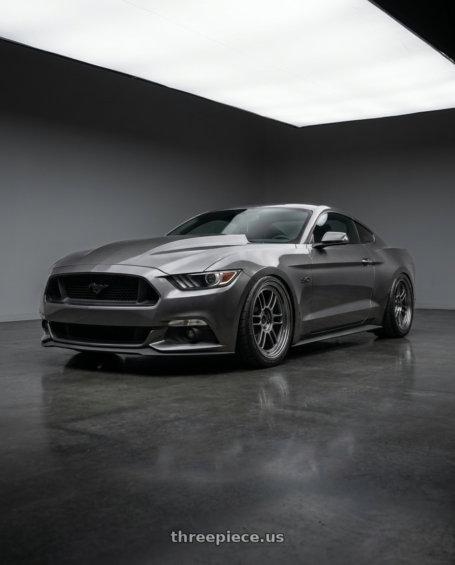 2016 ford mustang with Enkei RPF1 5x114.3 18x10.5+15 SBC wheels