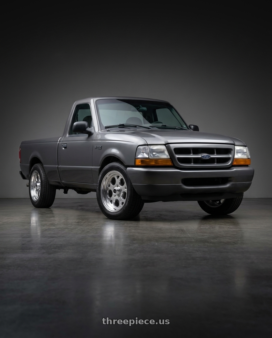 2000 ford ranger ev with Vision American-Muscle 561 Sport Mag 5x114.3 15x7+0 Polished wheels