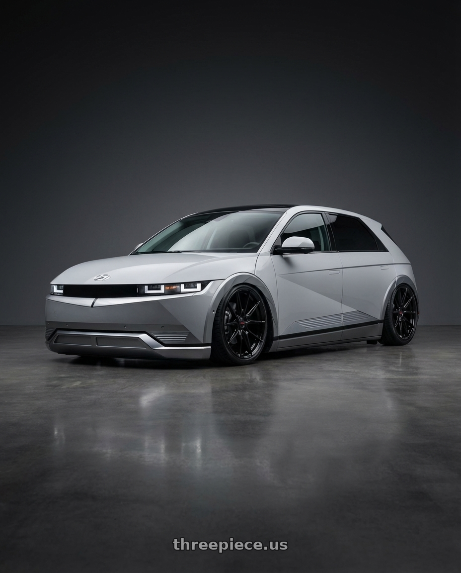 2024 Hyundai Ioniq 5 N with Vossen x Novitec NF10 21x9.5in - 5x114.3 BP - ET28 - Gloss Black Ferrari SF90 Front Wheel - F-AFP-47-F01-C25 wheels