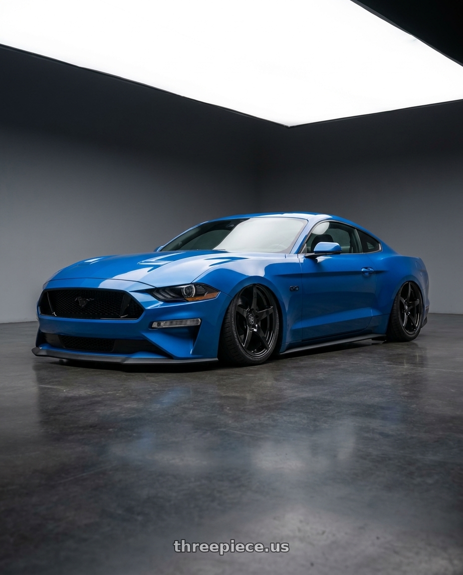 2022 Ford Mustang GT with Forgestar CF5 5x114.3 20x9.5 +29 Gloss Black wheels