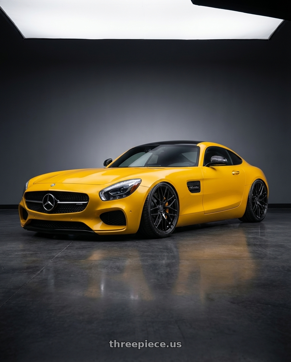 2019 Mercedes-Benz AMG GT with Avant Garde Wheels M520R 5X112 20x10 +25 Gloss Black wheels