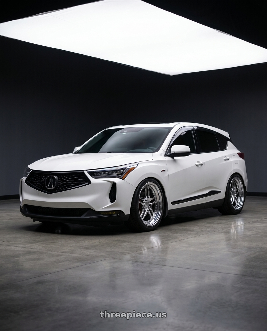 2022 Acura RDX WHITE with Heritage Wheel EBISU wheels