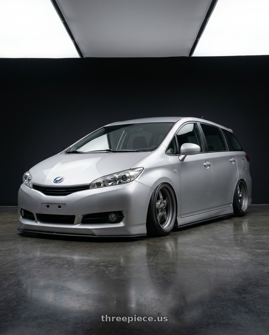 2009 Taiwan toyota wish with Race Star 91 Drag Star 4x108 15x10 +25 Grey wheels