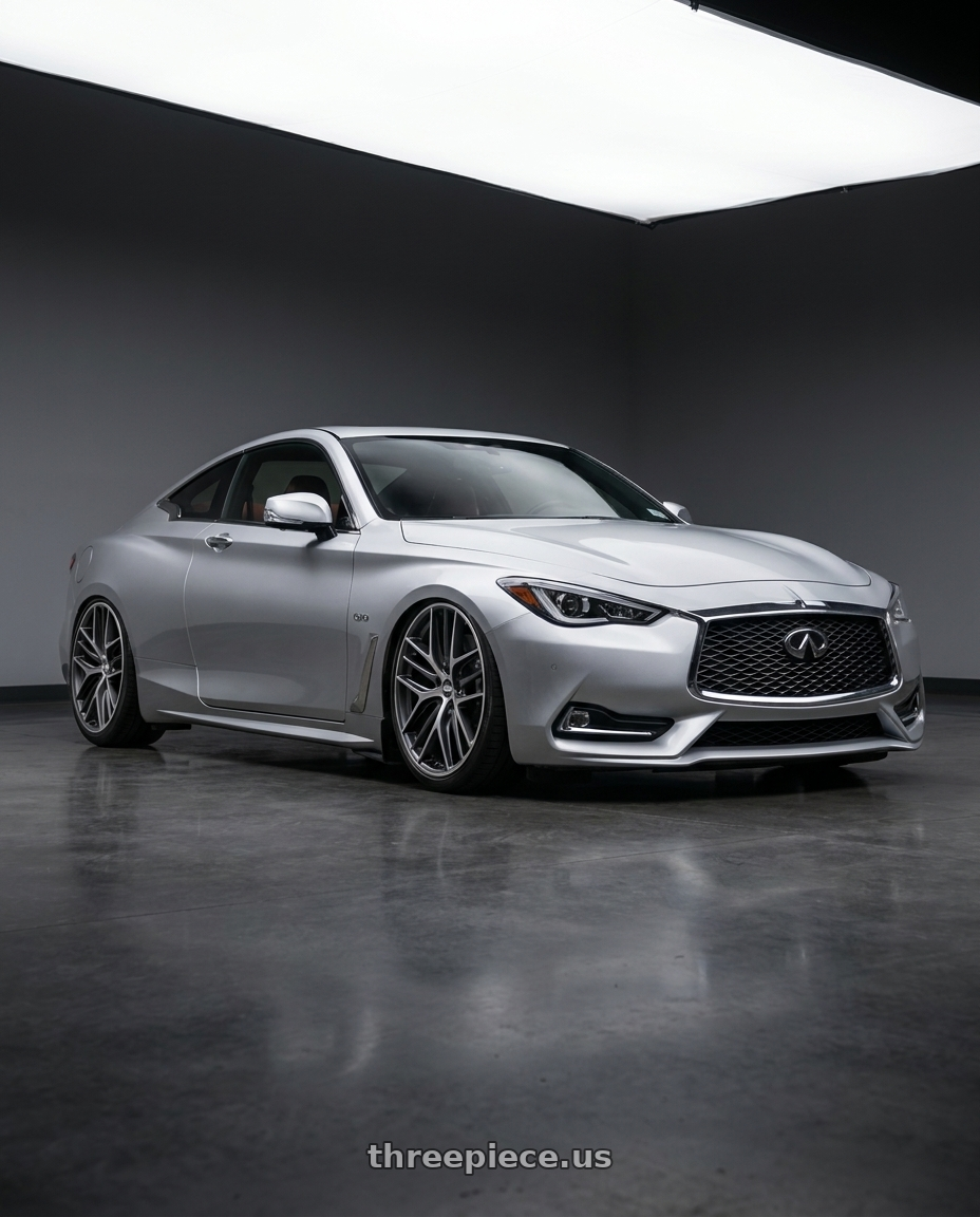 2020 Infiniti Q60 with BBS CC-R 5x114.3 20x9.5+35 Graphite w/ Diamond Cut Face wheels