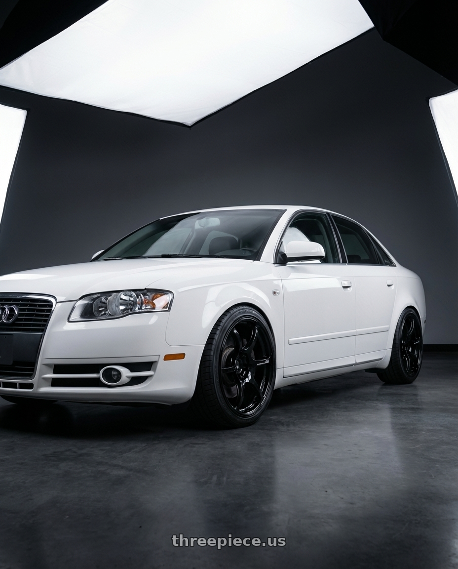 2010 Audi A4 B7 with Advan RGIII 5x112 18x8+42 Gloss Black wheels