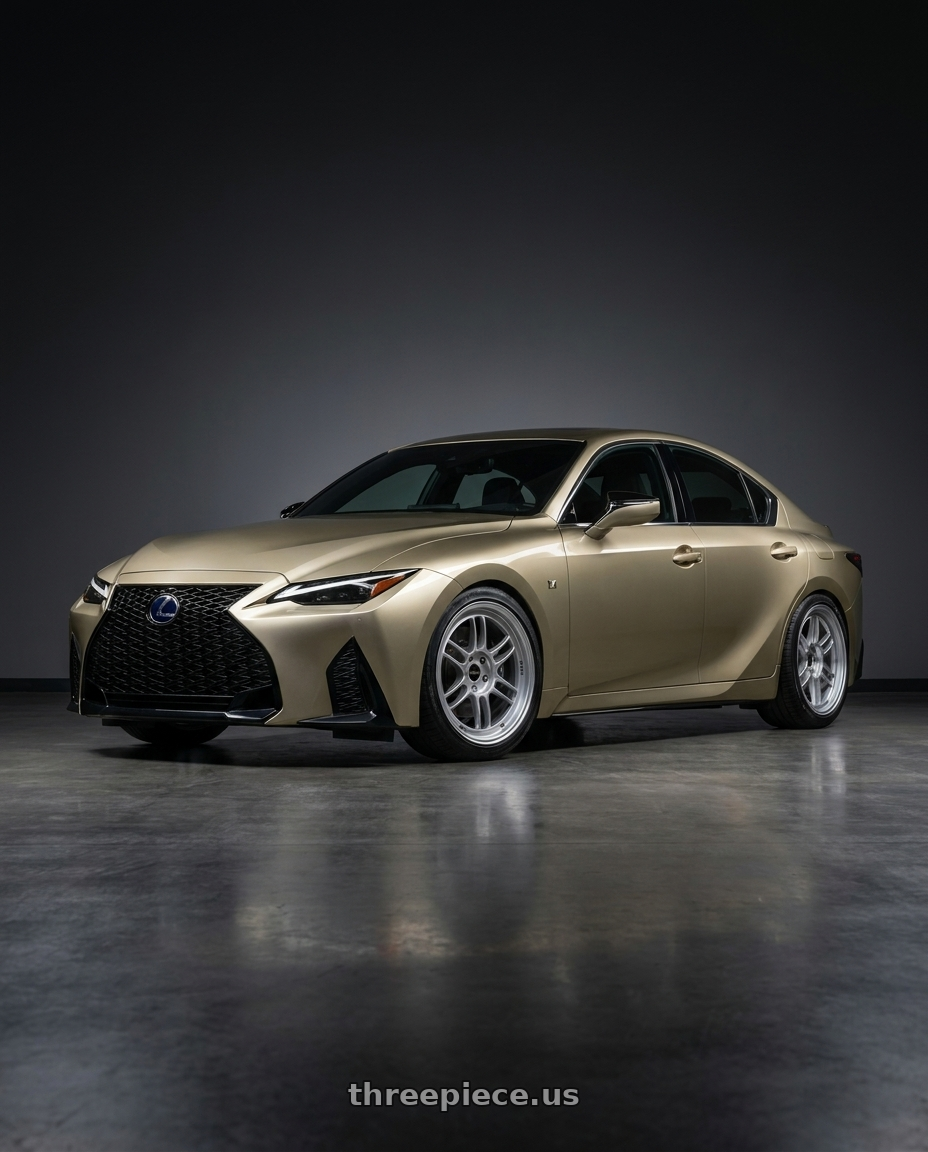 2023 lexus is300h with Enkei RPF1 5x114.3 18x9.5+38 Silver wheels