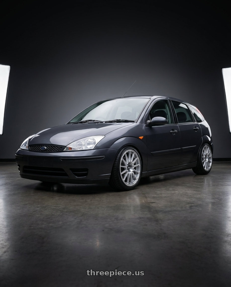 2004 ford focus hatchback with Motegi MR119 RALLY CROSS S 5X114.3 17X7 +40 BRIGHT SILVER WITH CLEARCOAT wheels