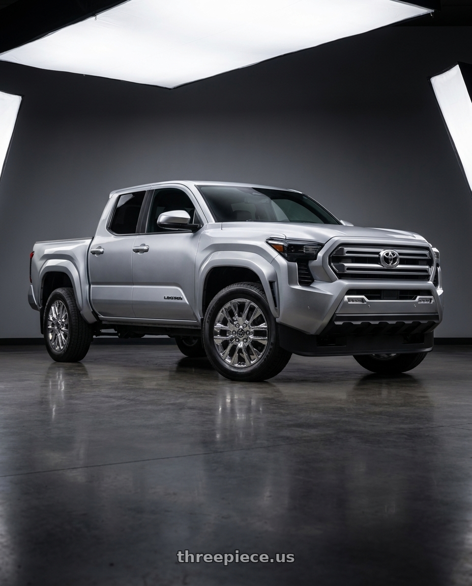 2024 Toyota Tacoma with OE Wheels CV32 6x139.7 20x9+28 Chrome wheels