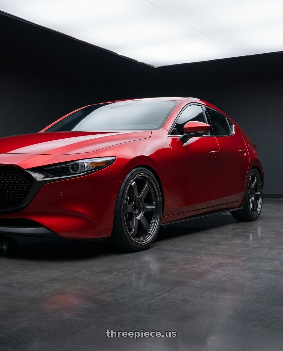 2025 Mazda 3 with Volk Racing TE37 Ultra 5x114.3 20x9.5+28 wheels