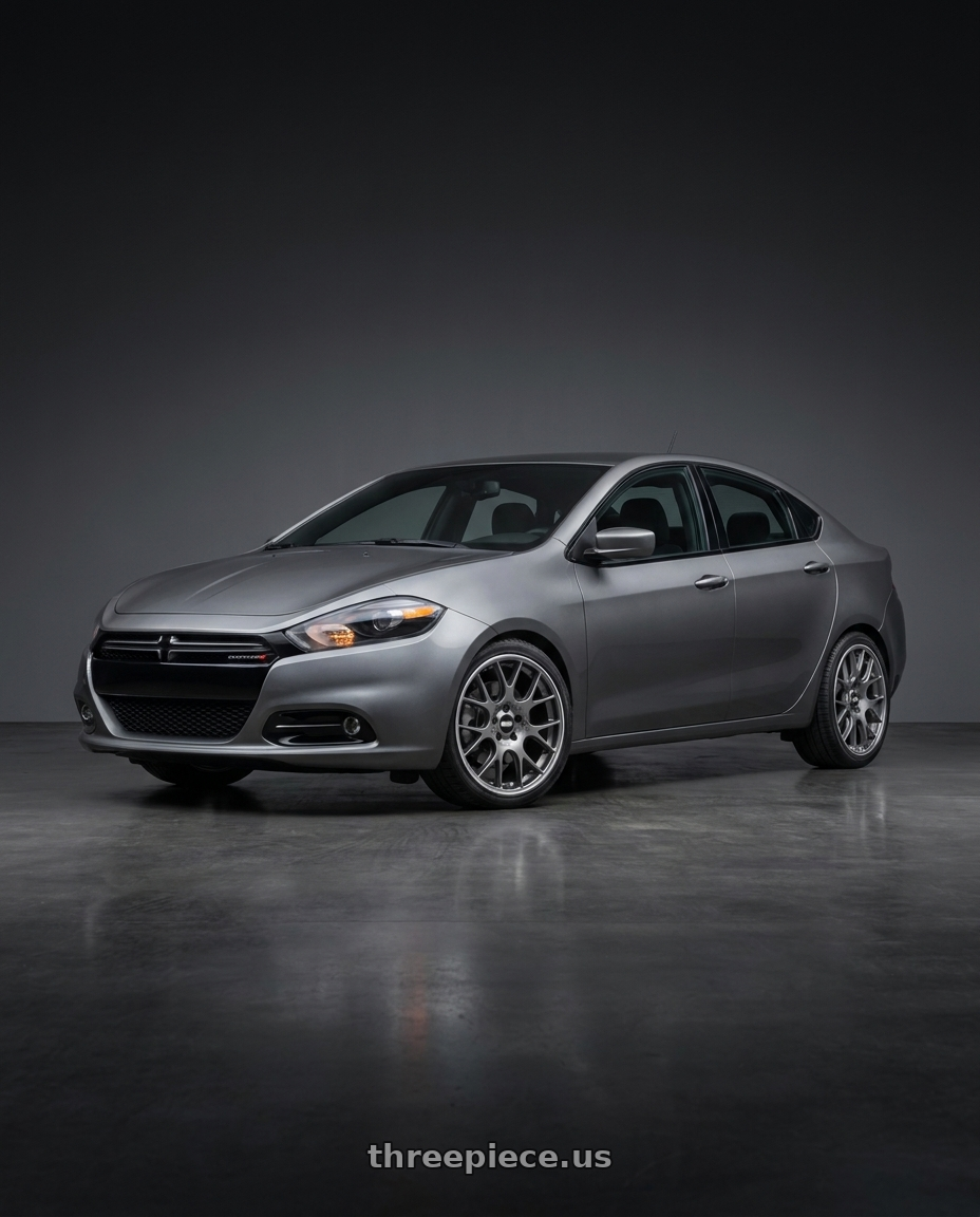 2015 dodge dart with BBS CH-R 5x114.3 20x8.5 +38 Satin Titanium Polished Rim Protector wheels