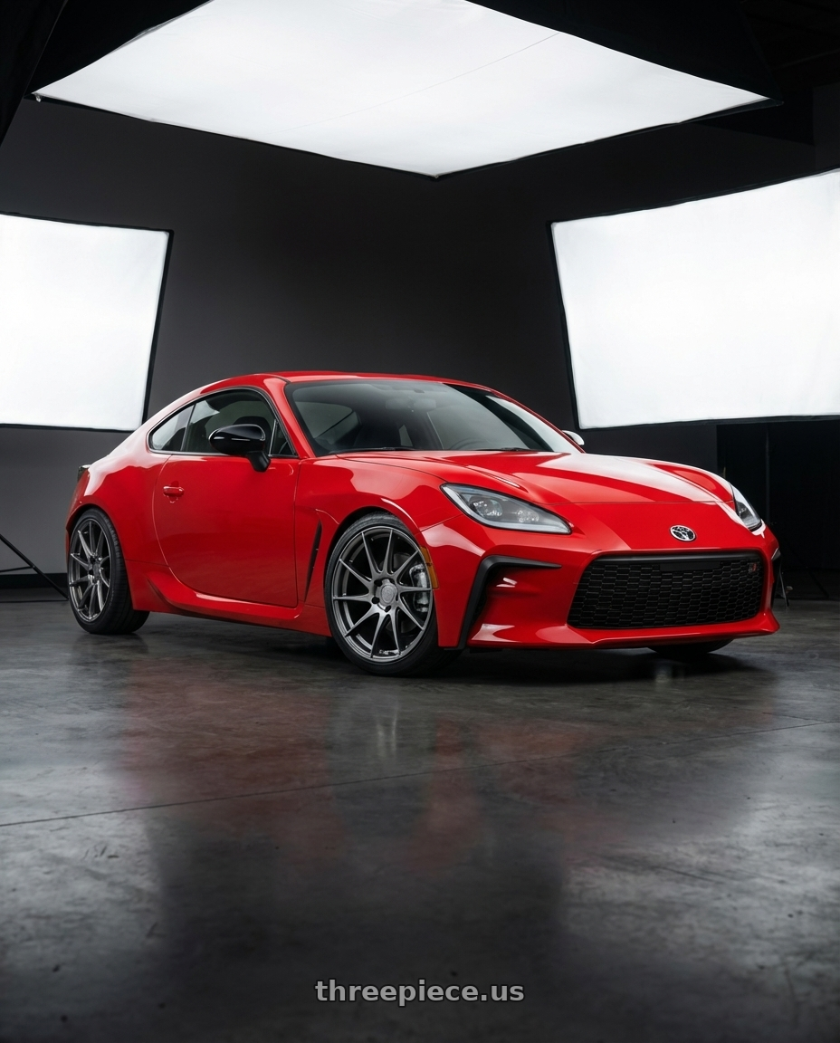 2024 Toyota GR86 with Aodhan AH09 5x114.3 18x8.5 +35 Hyper Black wheels