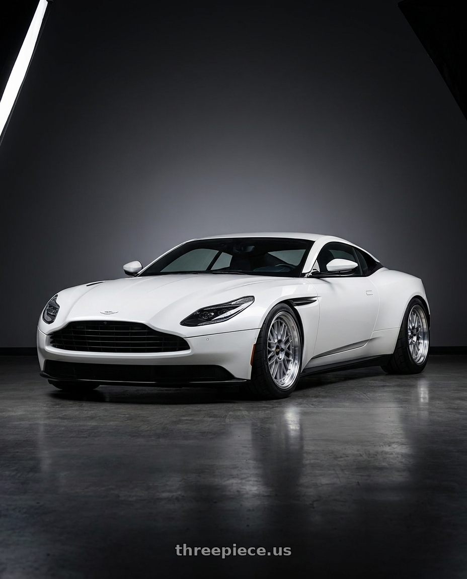 2019 Aston Martin DB11 with BBS LM 5x114.3 18x8.0+40 Diamond Silver wheels