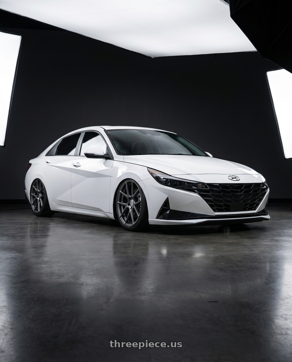 2024 Hyundai Elantra N with Avant Garde Wheels M510 5X114.3 19x9.5 +40 Dolphin Grey wheels