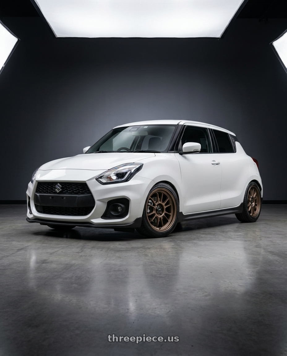 2024 Suzuki Swift Sport with Konig Hypergram 5x114.3 17x8+35 Race Bronze wheels