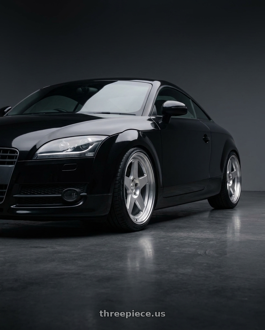 2008 Audi TT 3.2 with Kansei K12H KNP 5X112 19x9.5 35 Hyper Silver wheels