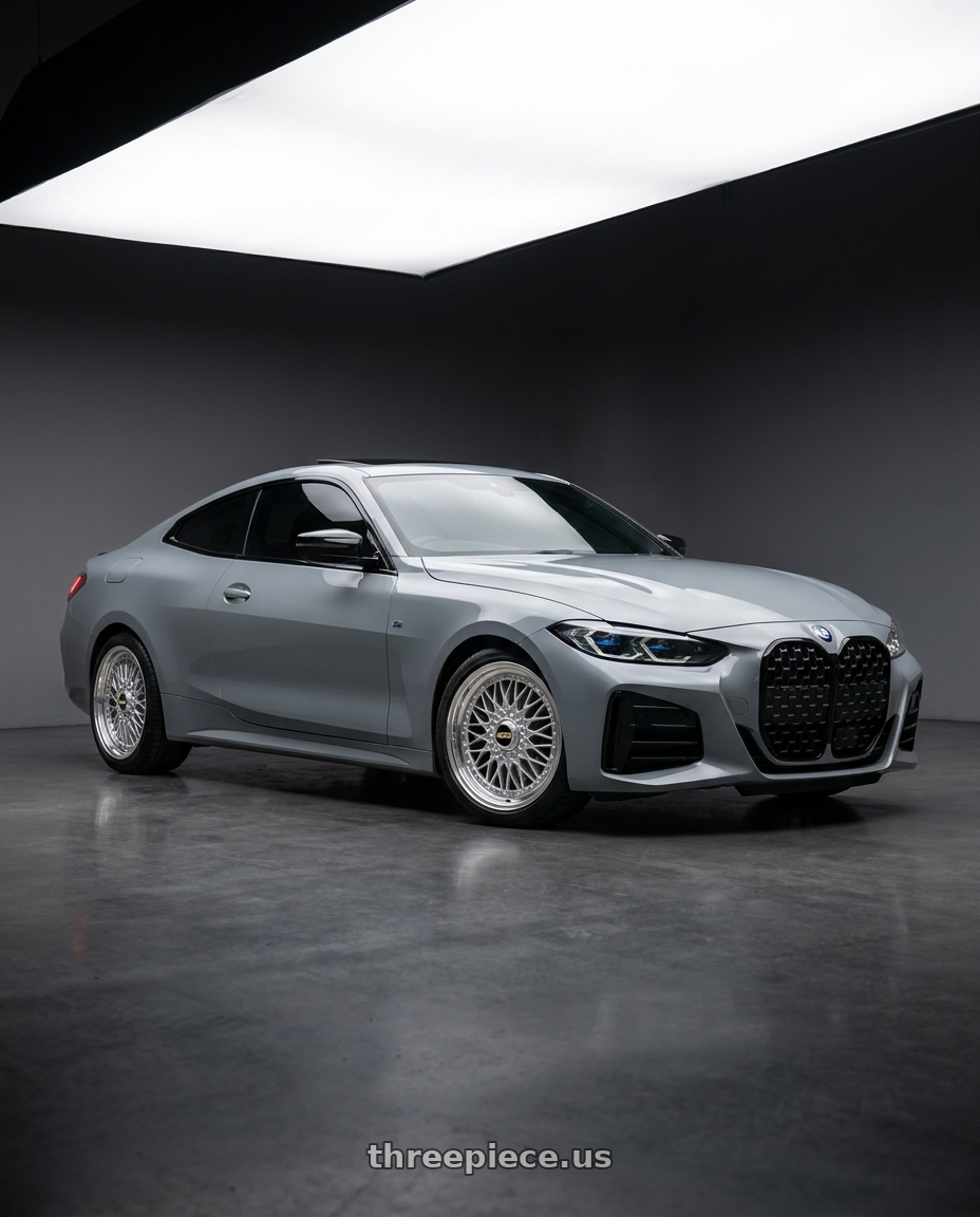 2024 bmw 420i with BBS Super-RS 5x112 19x9.0+42 Silver wheels