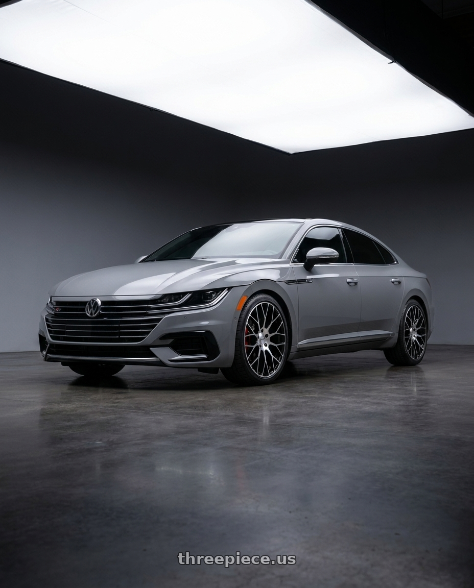 2023 Volkswagen Arteon with Petrol P2B 5X100 15X7 +40 GLOSS BLACK W/ MACHINED FACE wheels