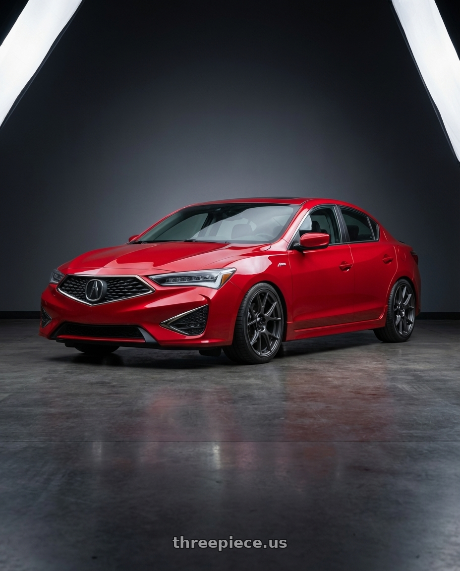 2012 Acura ILX with Konig Ampliform 5x114.3 17x9+40 Dark Metallic Graphite wheels