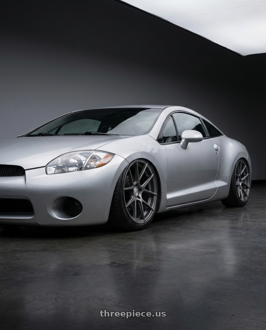 2010 Mitsubishi Eclipse with Avant Garde Wheels M510 5X114.3 19x9.5 +40 Dolphin Grey wheels