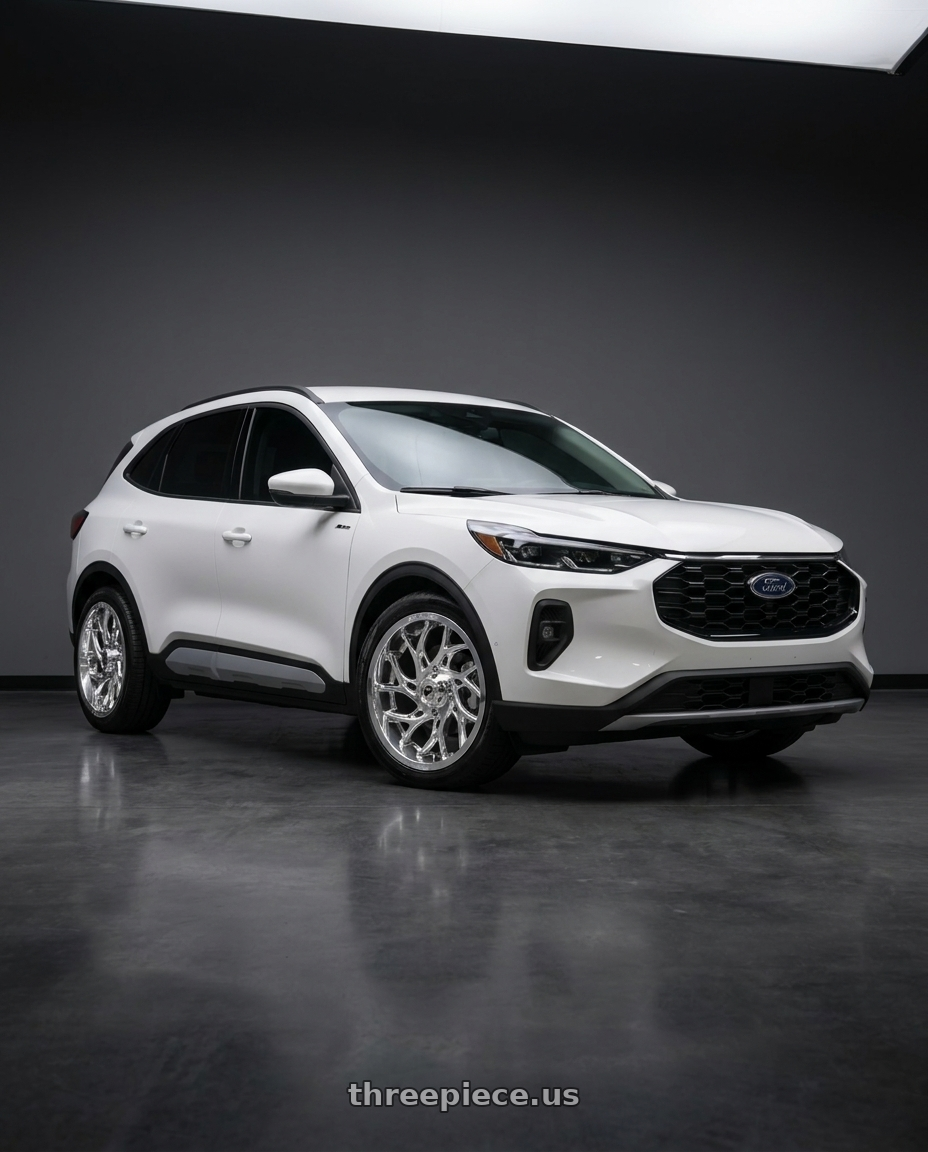 2025 ford kuga with Fuel UTV D204 RUNNER 4X156 20X7 +13 POLISHED wheels